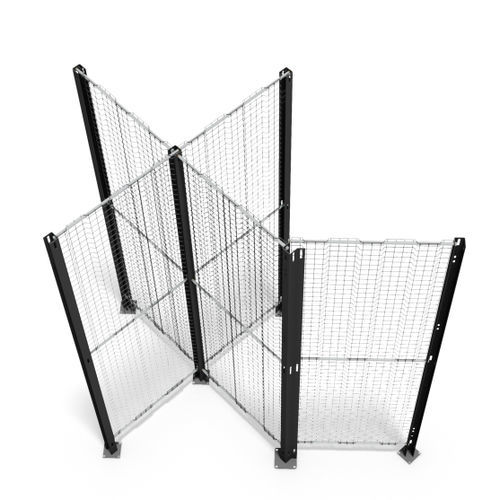 Divisorio da officina - Securyfence - Qimarox - di protezione macchina / in rete metallica / amovibile