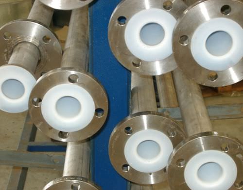 Tubo rigido per gas - Diflon - per cloro / in acciaio inossidabile / rivestito internamente in PTFE