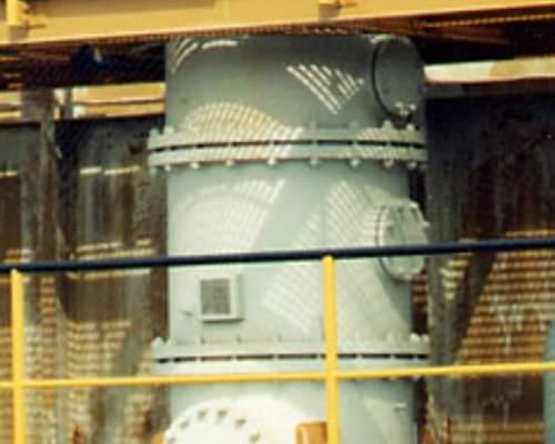 Serbatoio in acciaio al carbonio - Diflon - rivestito internamente in PTFE / verticale