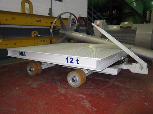 Rimorchio a pianale - DTA - per le costruzioni navali / a 2 assi / trainato