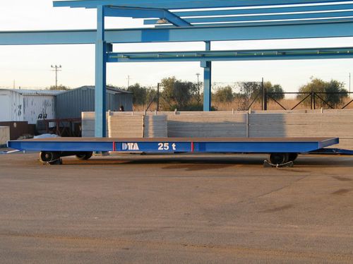 Rimorchio a pianale - DTA - per attrezzatura industriale / a 2 assi / trainato