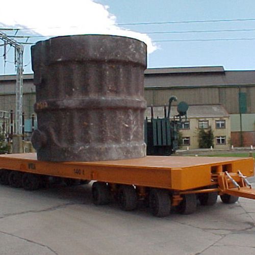 Rimorchio a pianale - DTA - per attrezzatura industriale / a 6 assi / trainato