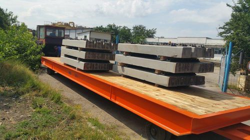 Rimorchio a pianale - DTA - per attrezzatura industriale / a 2 assi / trainato