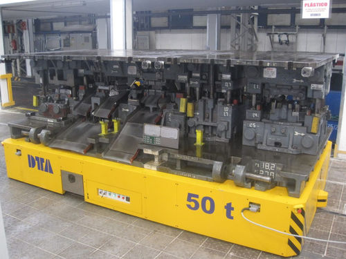 Carrello di trasferimento - DTA - in acciaio / a piattaforma / per carichi pesanti