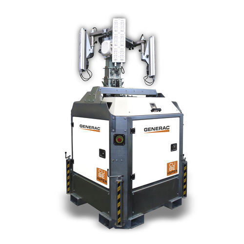 Torre faro LED - CUBE+ HYPER - Generac Mobile (PR Industrial Srl) - con motore diesel