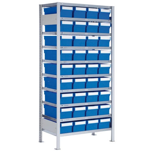 Scaffalatura da officina - LB GR 4/36 - Lockweiler Plastic Werke GmbH - con ripiani / per scatole