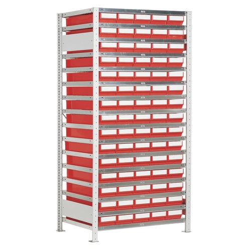 Scaffalatura da officina - LB GR 5/75 - Lockweiler Plastic Werke GmbH - con ripiani / per scatole