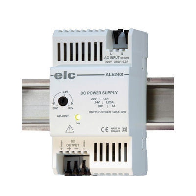 Alimentatore elettrico su guida DIN - ALE2401 - ELC construction électronique - AC/DC / ad uscita semplice / regolato