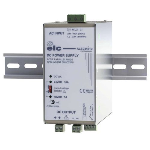 Alimentatore elettrico su guida DIN - ALE244810 - ELC construction électronique - AC/DC / ad uscita semplice / regolato