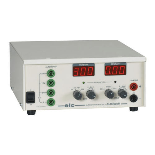 Alimentatore elettrico da tavolo - ALR3002M - ELC construction électronique - AC/DC