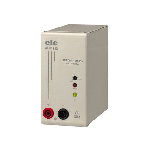 Alimentatore elettrico da tavolo - ALF1210 - ELC construction électronique - da terra / AC/DC / ad uscita semplice