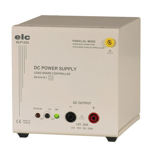 Alimentatore elettrico da tavolo - ALF1225  - ELC construction électronique - da terra / AC/DC / ad uscita semplice
