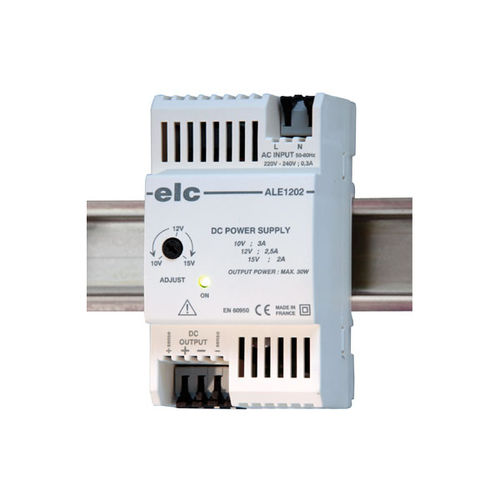 Alimentatore elettrico su guida DIN - ALE1202 - ELC construction électronique - AC/DC / ad uscita semplice / regolato