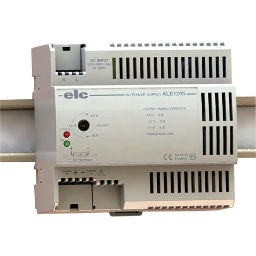 Alimentatore elettrico su guida DIN - ALE1205 - ELC construction électronique - AC/DC / ad uscita semplice / regolato