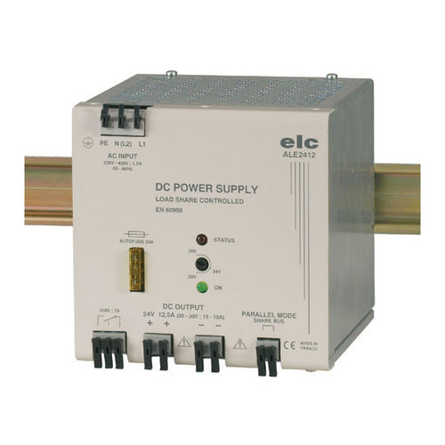 Alimentatore elettrico su guida DIN - ALE1225 - ELC construction électronique - AC/DC / ad uscita semplice / regolato