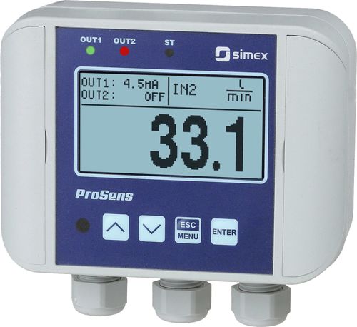 Indicatore di temperatura - ProSens QM-612 - SIMEX Sp. z o.o. - di portata / universale / di umidità