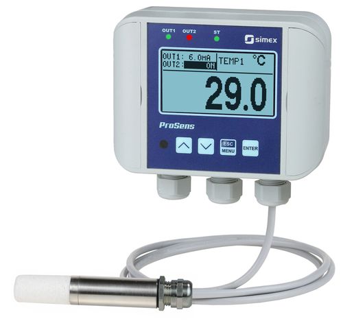 Termometro con sonda - ProSens QM-612 - SIMEX Sp. z o.o. - a termocoppia / Pt100 / RTD