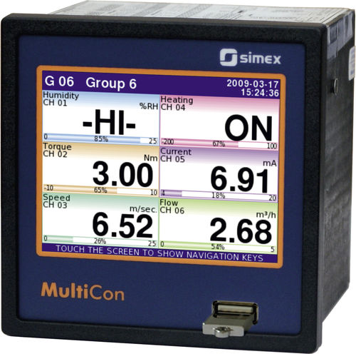 Controllore di temperatura con display LCD - MultiCon CMC-99 - SIMEX Sp. z o.o. - con touch screen / grafico / PID