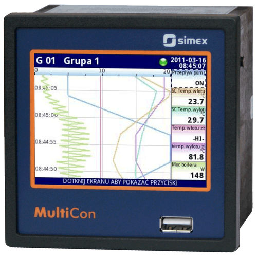 Indicatore e controllore multivia - MultiCon CMC-99 - SIMEX Sp. z o.o. - di temperatura / universale / di pressione