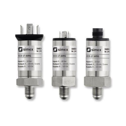 Trasmettitore di pressione per circuito frigorifero - CCE-17.609G series - SIMEX Sp. z o.o. - assoluta / a membrana / 4-20 mA
