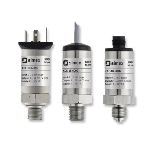 Trasmettitore di pressione per aria compressa - CCE-18.600G series - SIMEX Sp. z o.o. - assoluta / a membrana / 4-20 mA