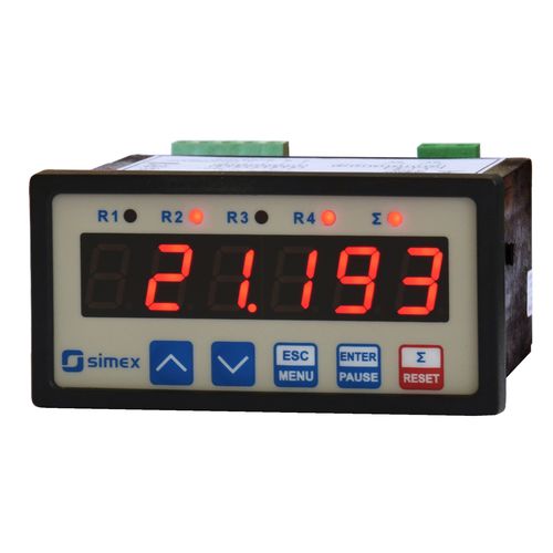 Indicatore totalizzatore di portata - SPI-94 series - SIMEX Sp. z o.o. - digitale / da montare su pannello / totalizzatore