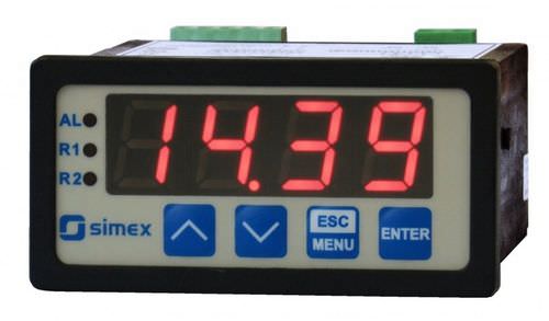 Indicatore di processo - SWS-73 series - SIMEX Sp. z o.o. - digitale / LED / da montare su pannello