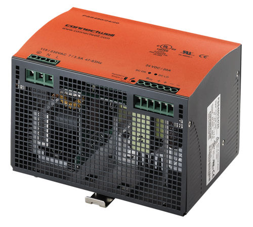 Alimentatore elettrico su guida DIN - 24 - 48 V, 480 W | PSS480 series - Connectwell Industries - AC/DC / a commutazione / monofase