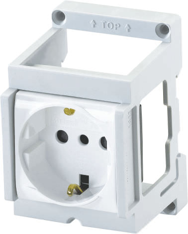 Presa elettrica su guida DIN - CDINSD - Connectwell Industries - da incasso