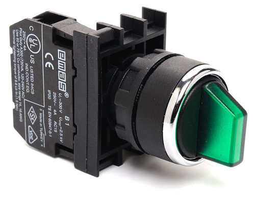 Interruttore di selezione - B100SL20Y  - EMAS - multipolare / luminoso / elettromeccanico