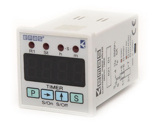 Temporizzatore digitale - RZ1DS series - EMAS - montato su pannello