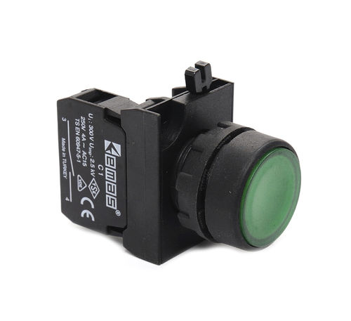 Pulsante a molla - CP100DY - EMAS - IP65 / on/off / standard