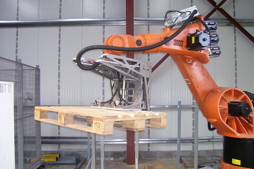 Pinza di presa pneumatica - ACTEMIUM - parallela / a 2 griffe / per grandi pezzi