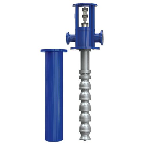 Pompa centrifuga - VLT - RUHRPUMPEN - per prodotti chimici / per carburante / semisommersa