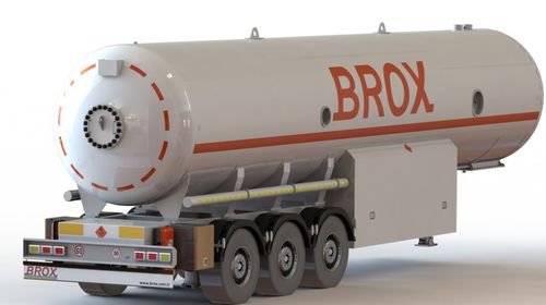 Semirimorchio per cisterna - BROX BOILER & BURNER COMPANY - per GPL / a 3 assi