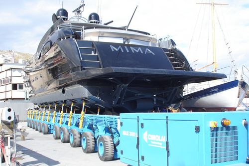 Carrello automotore più di 6 assi - MBT 300 - CIMOLAI TECHNOLOGY - per barca
