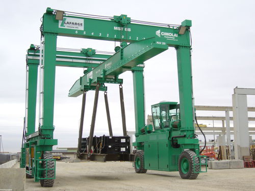 Carro cavaliere per travi prefabbricate in calcestruzzo - MST 85 - CIMOLAI TECHNOLOGY - gommato