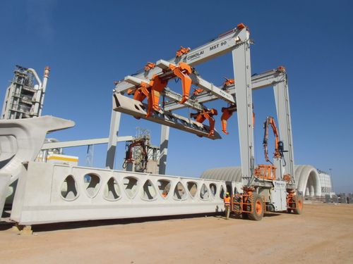Carro cavaliere per travi prefabbricate in calcestruzzo - MST 90 - CIMOLAI TECHNOLOGY - di ingegneria civile