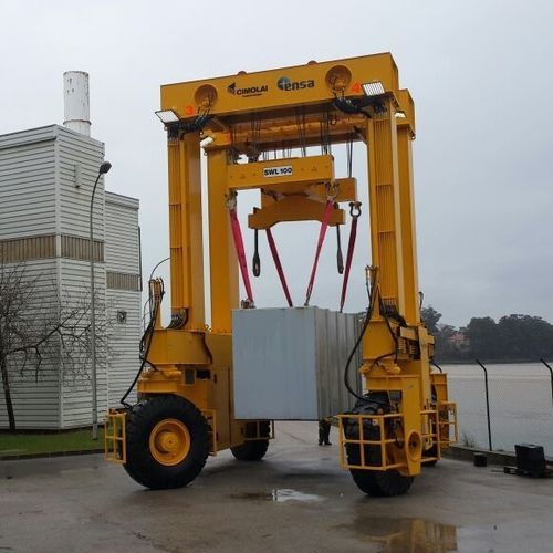 Carro cavaliere per container - MST 110 - CIMOLAI TECHNOLOGY - gommato