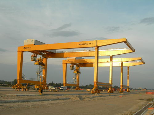 Gru a cavalletto su guida di scorrimento - RGC 52 - CIMOLAI TECHNOLOGY - per container