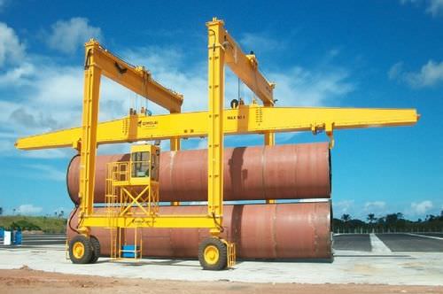 Gru a cavalletto gommata - MST 120 - 31 - CIMOLAI TECHNOLOGY - per il settore eolico