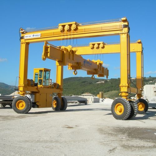 Gru a cavalletto gommata - MST 120 - 6 - CIMOLAI TECHNOLOGY - per cantieri di prefabbricati
