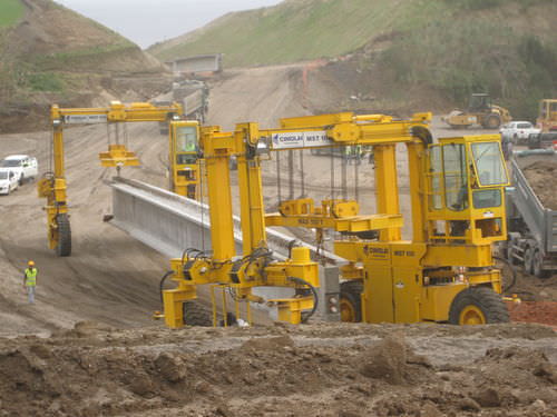 Gru a cavalletto mobile - MST 100 - CIMOLAI TECHNOLOGY - per cantieri di prefabbricati