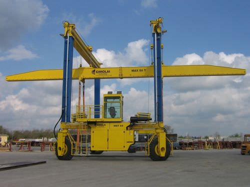 Gru a cavalletto gommata - MST 65 - 19 - CIMOLAI TECHNOLOGY - per galleria / per applicazioni speciali