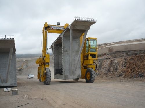 Gru a cavalletto gommata - MST 100 - 37 - CIMOLAI TECHNOLOGY - per cantieri di prefabbricati / per carichi pesanti