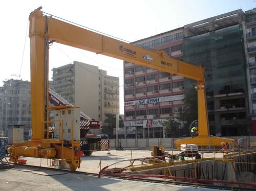 Gru a cavalletto su guida di scorrimento - RGC 22 - 9 - CIMOLAI TECHNOLOGY - per galleria