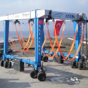 Gru a cavalletto gommata - MBH 560 - 55 - CIMOLAI TECHNOLOGY - per applicazioni marine