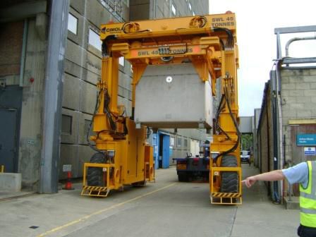 Gru a cavalletto gommata - MST 47 - CIMOLAI TECHNOLOGY - per cantieri di prefabbricati / per applicazioni speciali