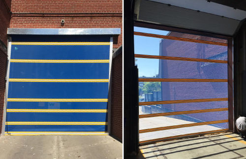 Porta ad avvolgimento - Wilcox Door Service Inc - scorrevole / industriale / per piattaforma di carico