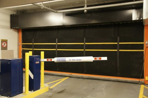 Porta ad avvolgimento - Wilcox Door Service Inc - in gomma / da esterno / rapida
